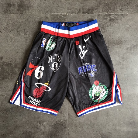 Men NBA superme Black Nike Shorts 0416->more jerseys->NBA Jersey